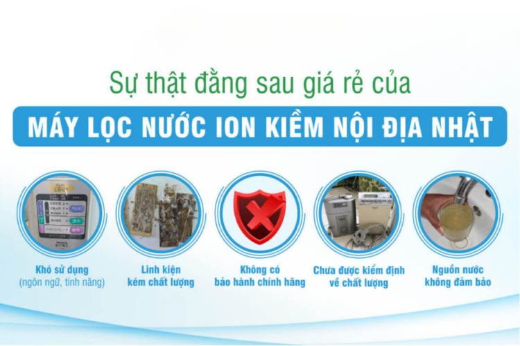 Có nên mua máy lọc nước điện giải ion kiềm nội địa Nhật? Hiểm họa tiềm ẩn đối với sức khỏe